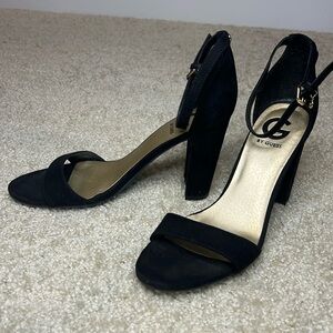 Guess, black strappy high heel